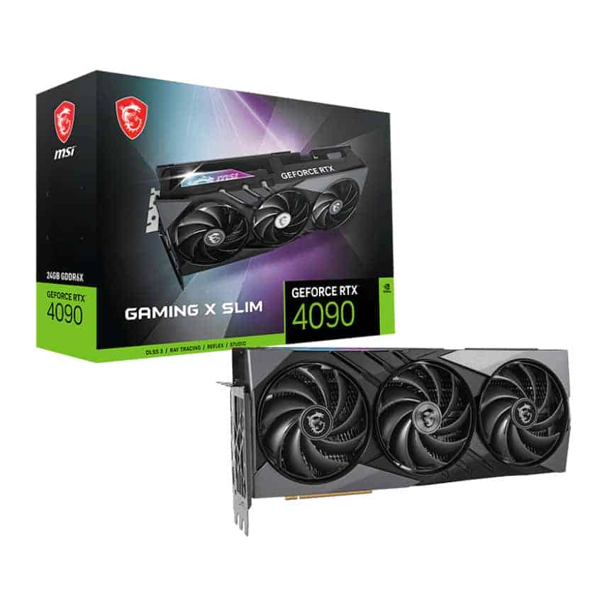 (image for) MSI NVIDIA GeForce RTX 4090 24GB GAMING X SLIM Ada Lovelace Graphics Card